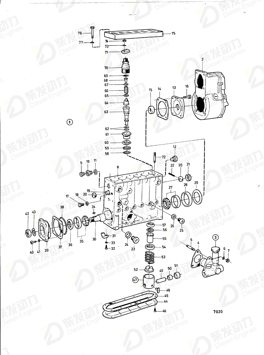 volvo penta Governor 848273 Drawing